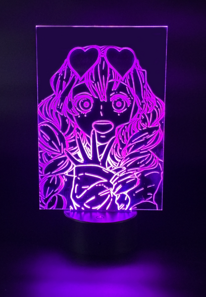 Veilleuse Led Demon Slayer Pillier de l'amour Mitsuri