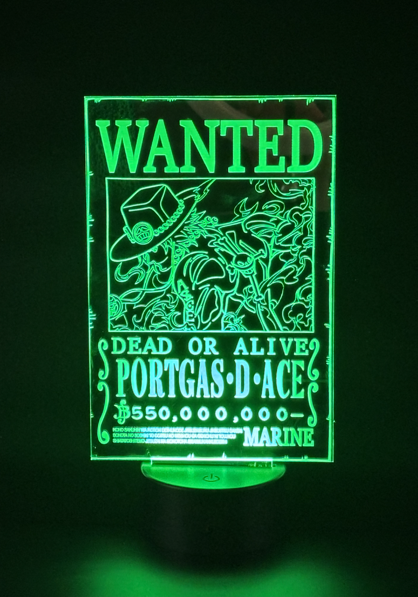 Veilleuse Led One Piece Portgas D Ace