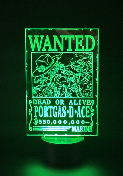 Veilleuse Led One Piece Portgas D Ace