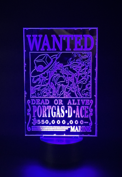 Veilleuse Led One Piece Portgas D Ace