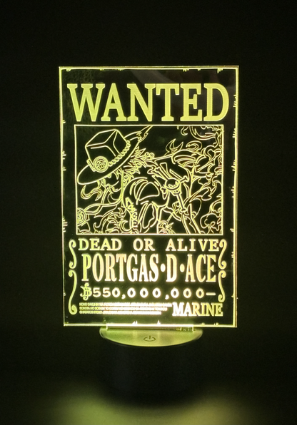 Veilleuse Led One Piece Portgas D Ace