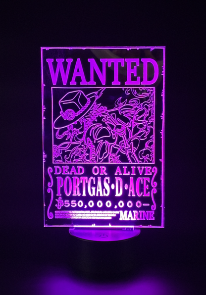 Veilleuse Led One Piece Portgas D Ace