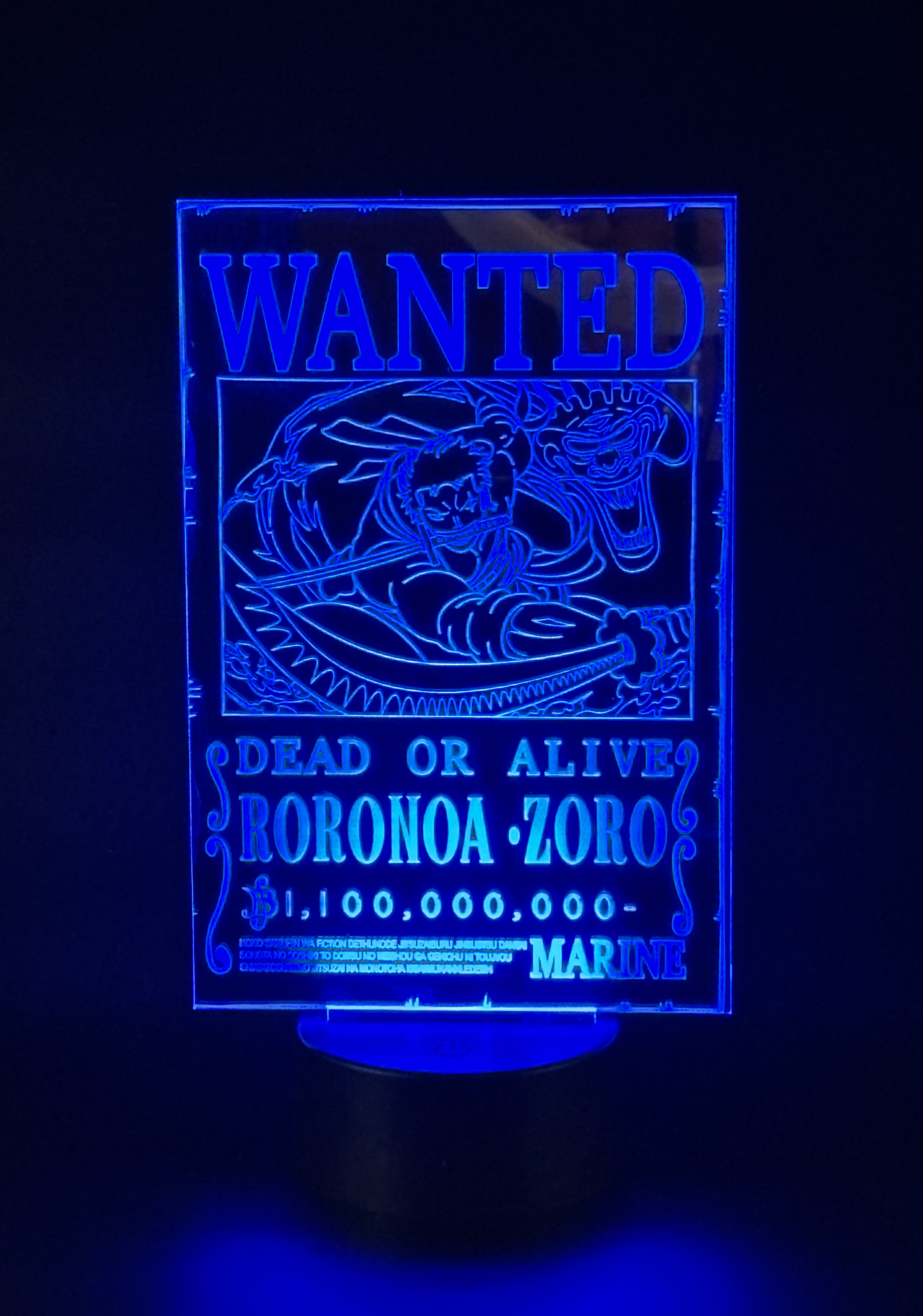 Veilleuse Led One Piece Roronoa Zoro