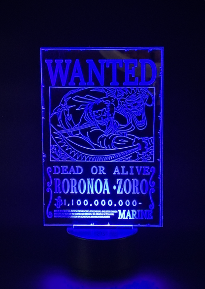 Veilleuse Led One Piece Roronoa Zoro