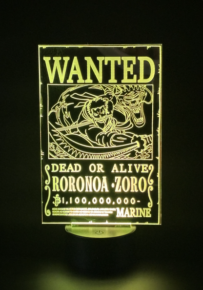 Veilleuse Led One Piece Roronoa Zoro