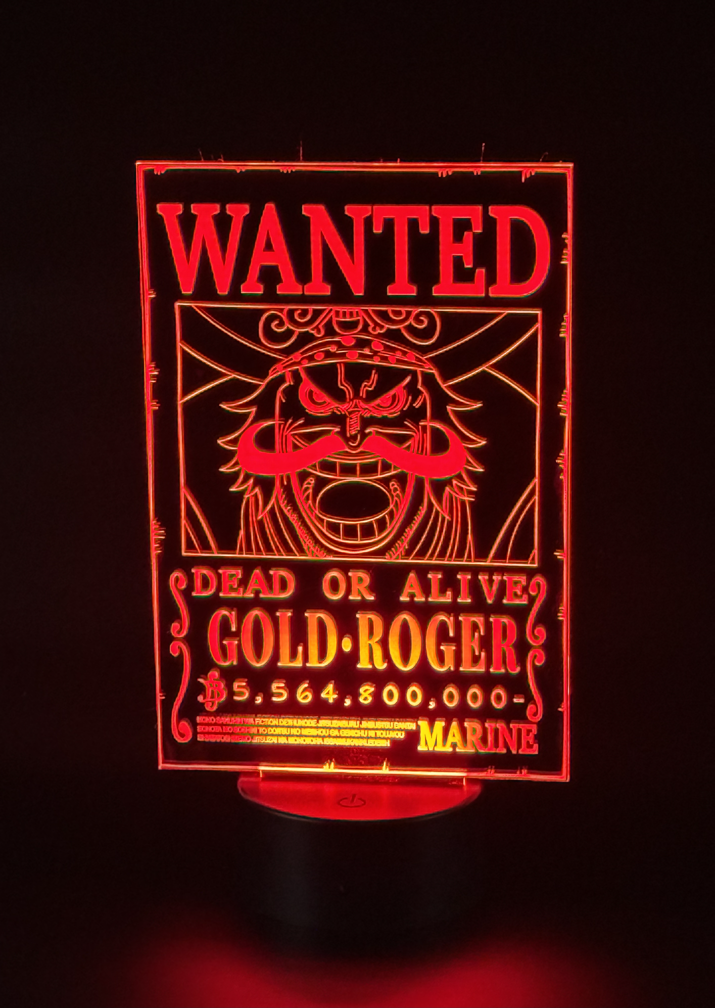 Veilleuse Led One Piece Gold Roger