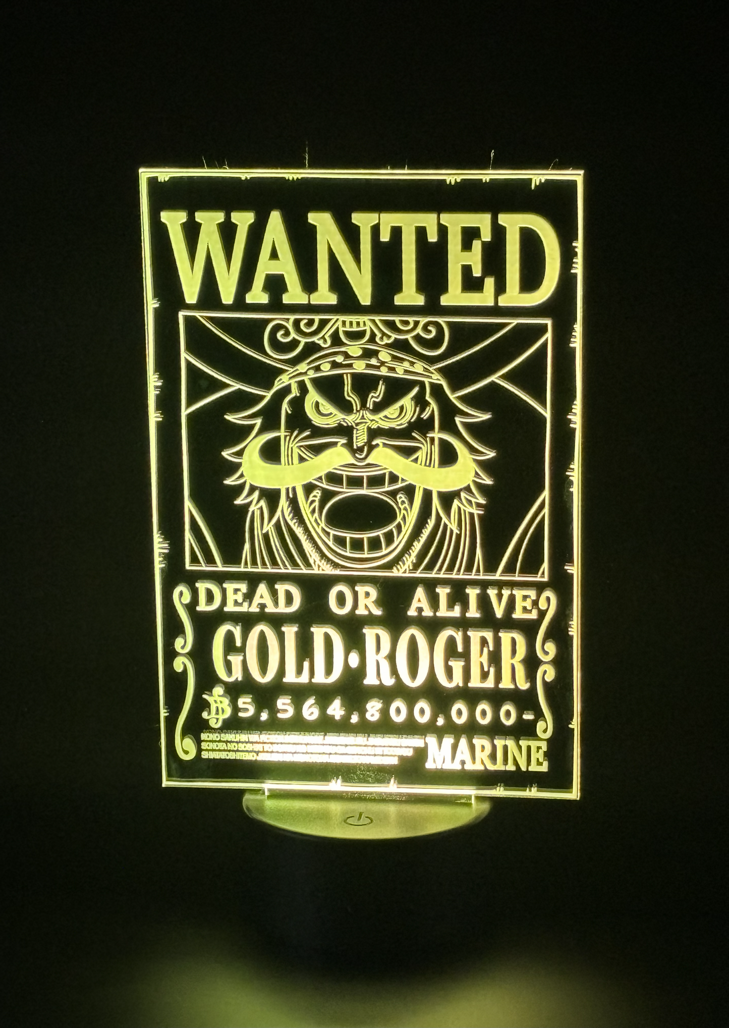 Veilleuse Led One Piece Gold Roger