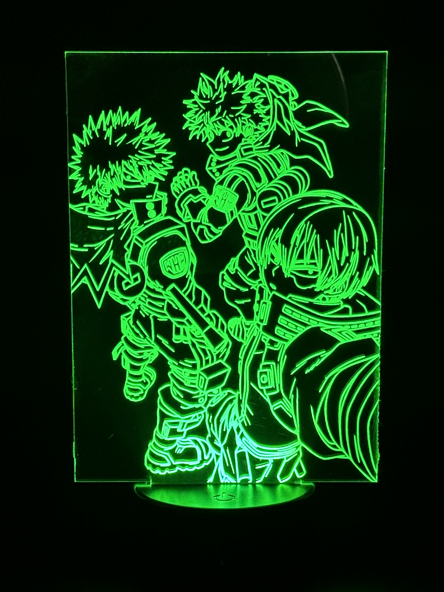 Veilleuse Led My Hero Academia Midoriya Todoroki et Bakugo