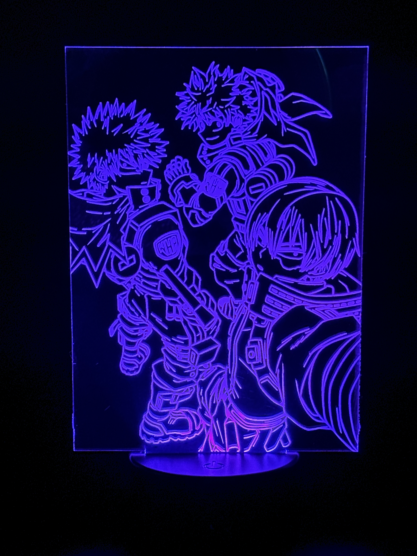 Veilleuse Led My Hero Academia Midoriya Todoroki et Bakugo