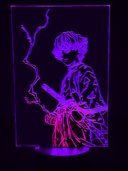 Veilleuse Led Demon Slayer Zenitsu modèle 2