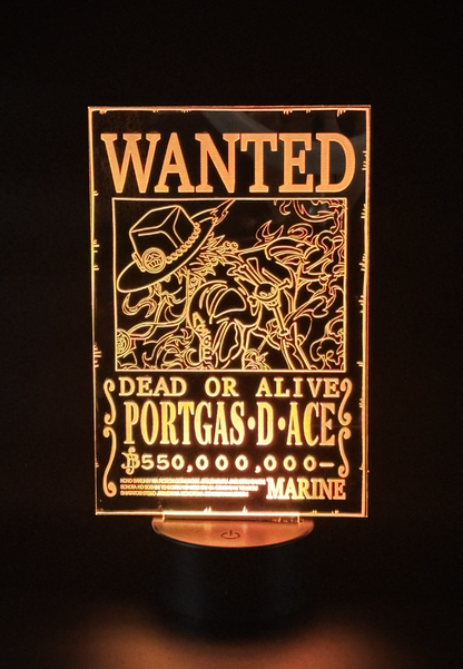 Veilleuse Led One Piece Portgas D Ace